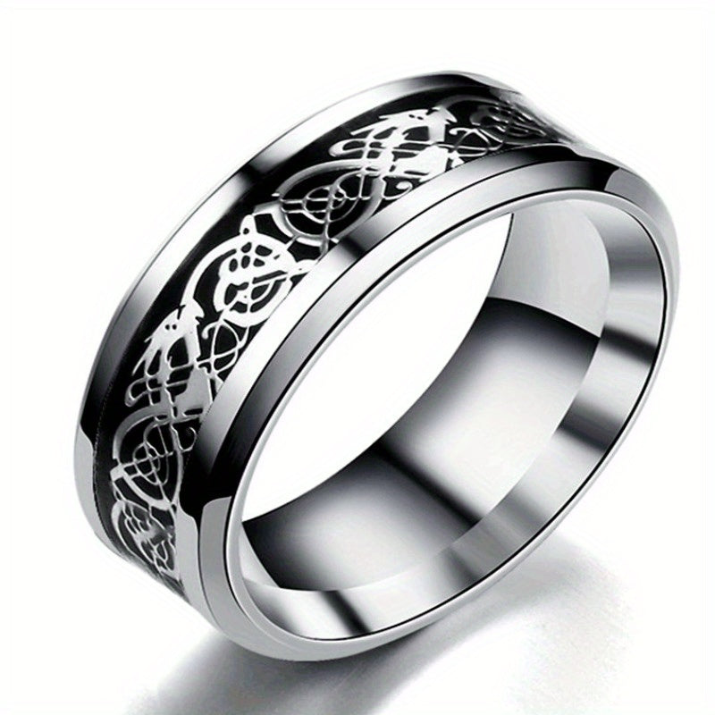 Colorful carved and rotatable rings with multiple color options, suitable for festivals such as Independence Day and Christmas, trendy accessories