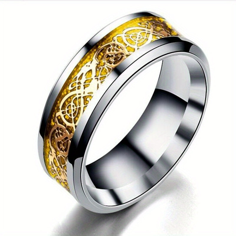 Colorful carved and rotatable rings with multiple color options, suitable for festivals such as Independence Day and Christmas, trendy accessories