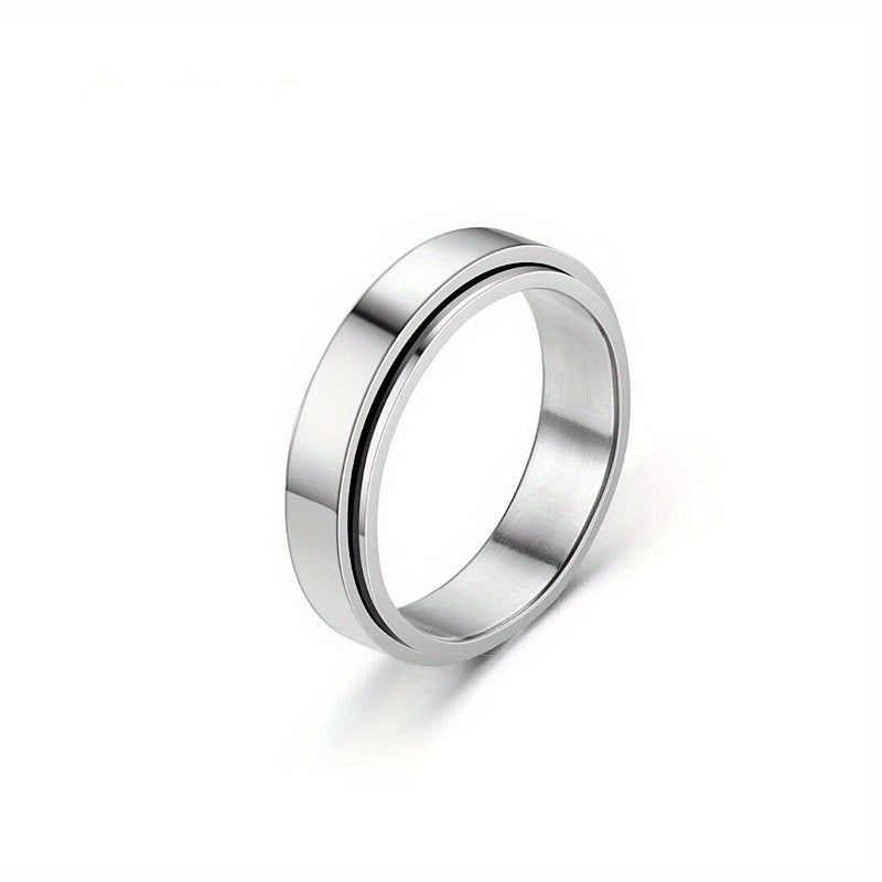 Simple Double-Ring -Adorned Rings with Multiple Color Options. Suitable for American Valentine'S Day And Christmas. A Fashionable And Versatile Accessory.