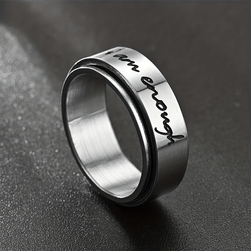 Rotatable Stainless Steel Anxiety Ring - Suitable for Men and Women - Perfect Gift for Family and Friends