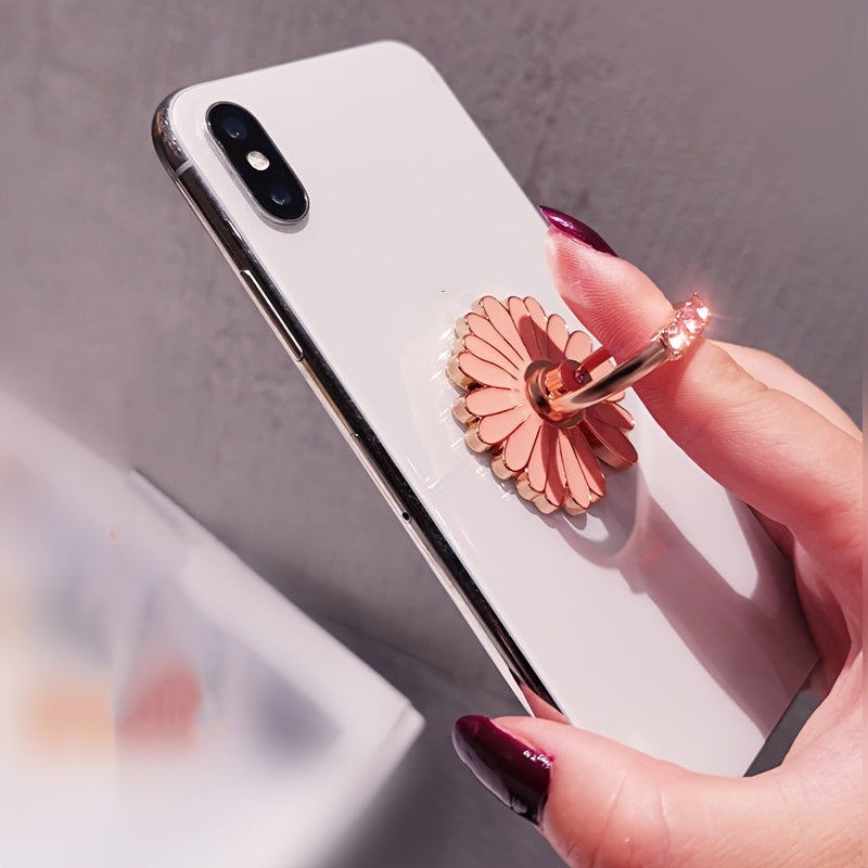 360-Degree Rotatable Metal Phone Ring Holder, Durable & Stylish Accessory for Smartphones, Universal Fit, Elegant Design
