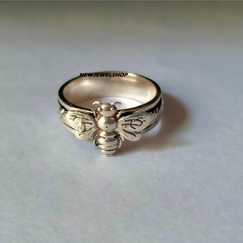 Bee Ring, Spinner Ring, Anxiety Ring, Worry Ring, Designer Ring, Boho Ring, Texture Ring, Band Ring, Ring, Gift for.., Unusual Rings for, for Teenager