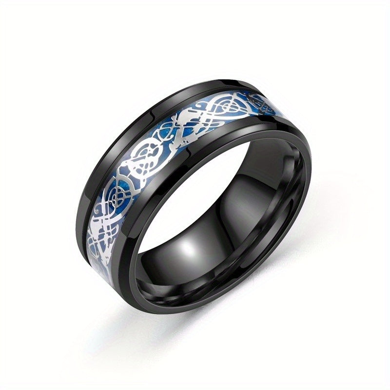 Colorful carved and rotatable rings with multiple color options, suitable for festivals such as Independence Day and Christmas, trendy accessories