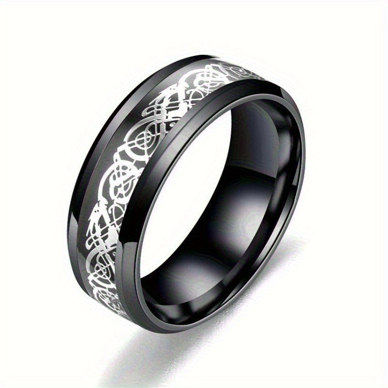 Colorful carved and rotatable rings with multiple color options, suitable for festivals such as Independence Day and Christmas, trendy accessories