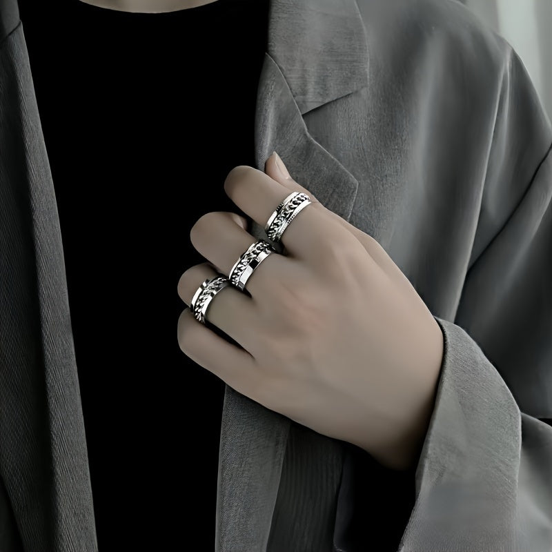 1pc, Creative Rotating Chain Ring, Beer Opener, Simple Design,, Christmas Gift