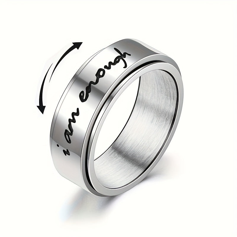 Rotatable Stainless Steel Anxiety Ring - Suitable for Men and Women - Perfect Gift for Family and Friends