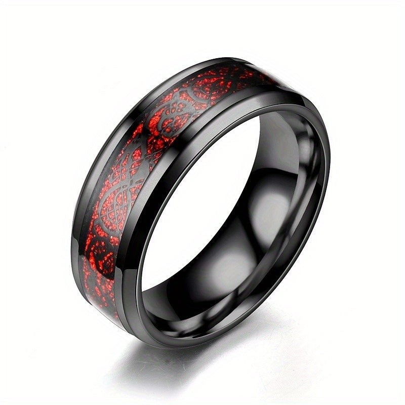 Colorful carved and rotatable rings with multiple color options, suitable for festivals such as Independence Day and Christmas, trendy accessories