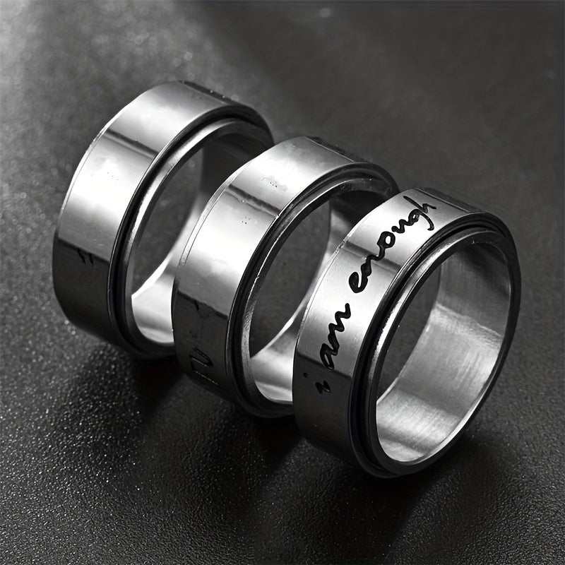 Rotatable Stainless Steel Anxiety Ring - Suitable for Men and Women - Perfect Gift for Family and Friends