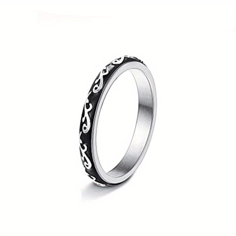 Rotating Star and Moon Pattern Ring Set, Fits American Halloween and Christmas, Unique Starry Night Design, Perfect for Festive Occasions, For Teenager
