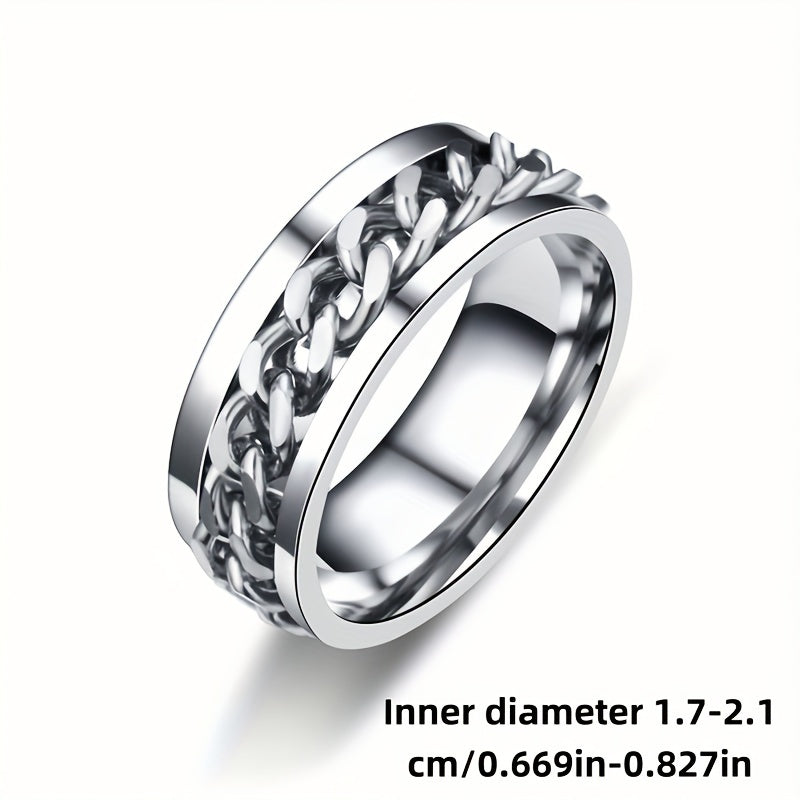 1pc, Creative Rotating Chain Ring, Beer Opener, Simple Design,, Christmas Gift