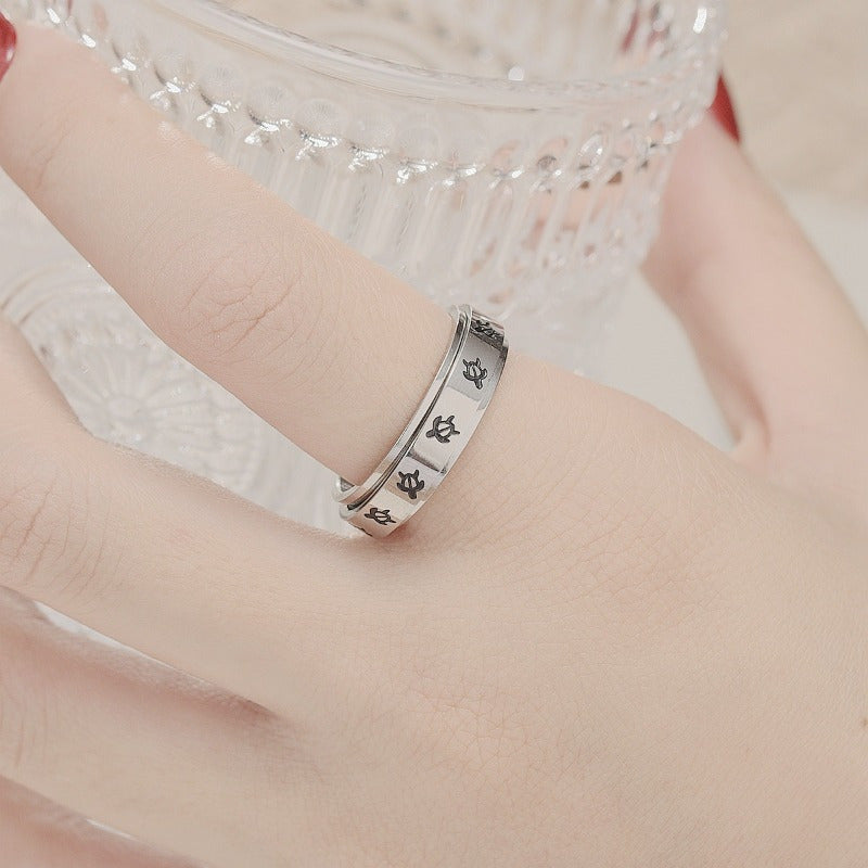Men's Cross Design Rotating Ring - Minimalist Everyday & Formal Jewelry, Christmas Thanksgiving Gift for Him, Year-Round Wearable Ring for Wedding, Birthday, Anniversary - Affordable Luxury Accessories, Versatile Accessory, Unique Craftsmanship,