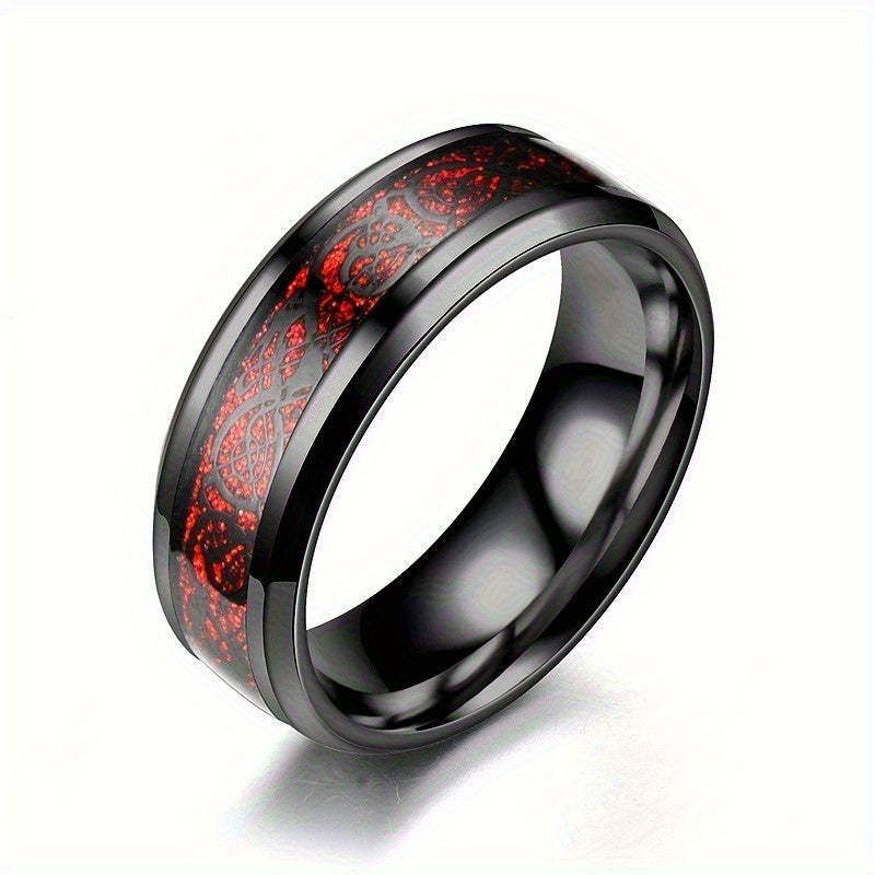 Colorful carved and rotatable rings with multiple color options, suitable for festivals such as Independence Day and Christmas, trendy accessories