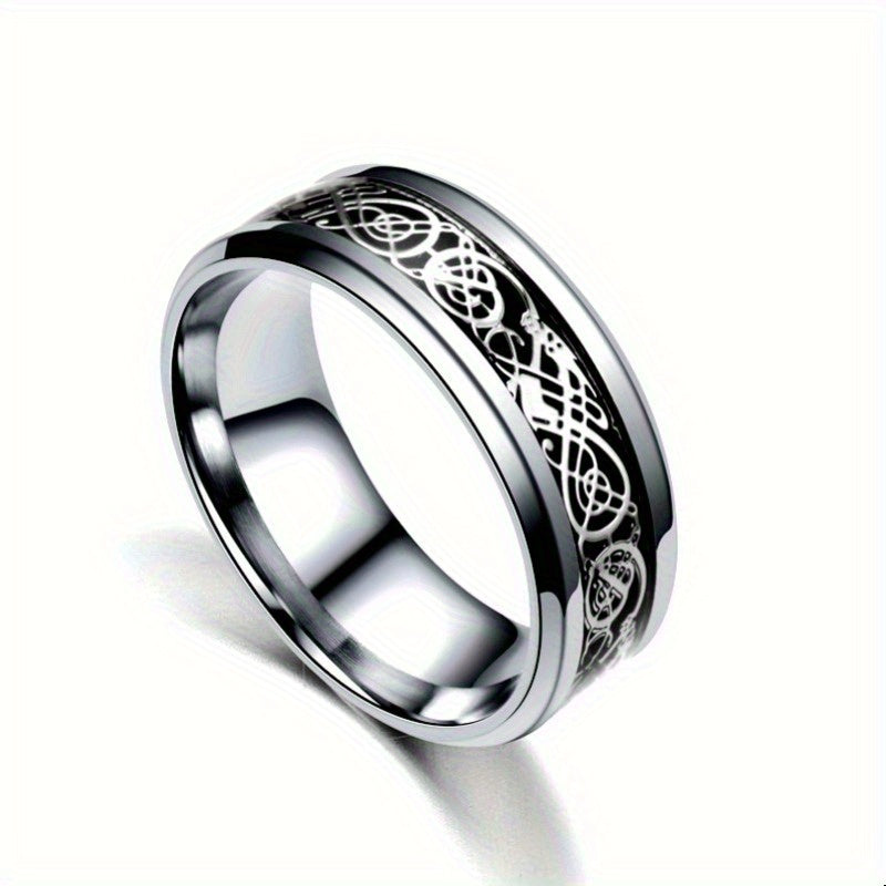 Colorful carved and rotatable rings with multiple color options, suitable for festivals such as Independence Day and Christmas, trendy accessories