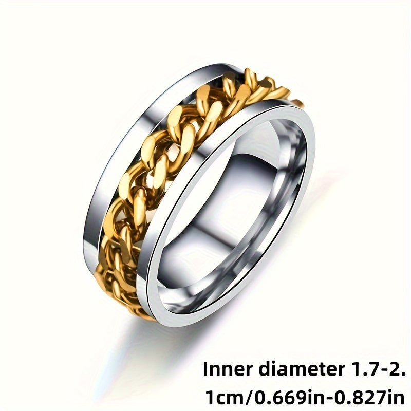 1pc, Creative Rotating Chain Ring, Beer Opener, Simple Design,, Christmas Gift