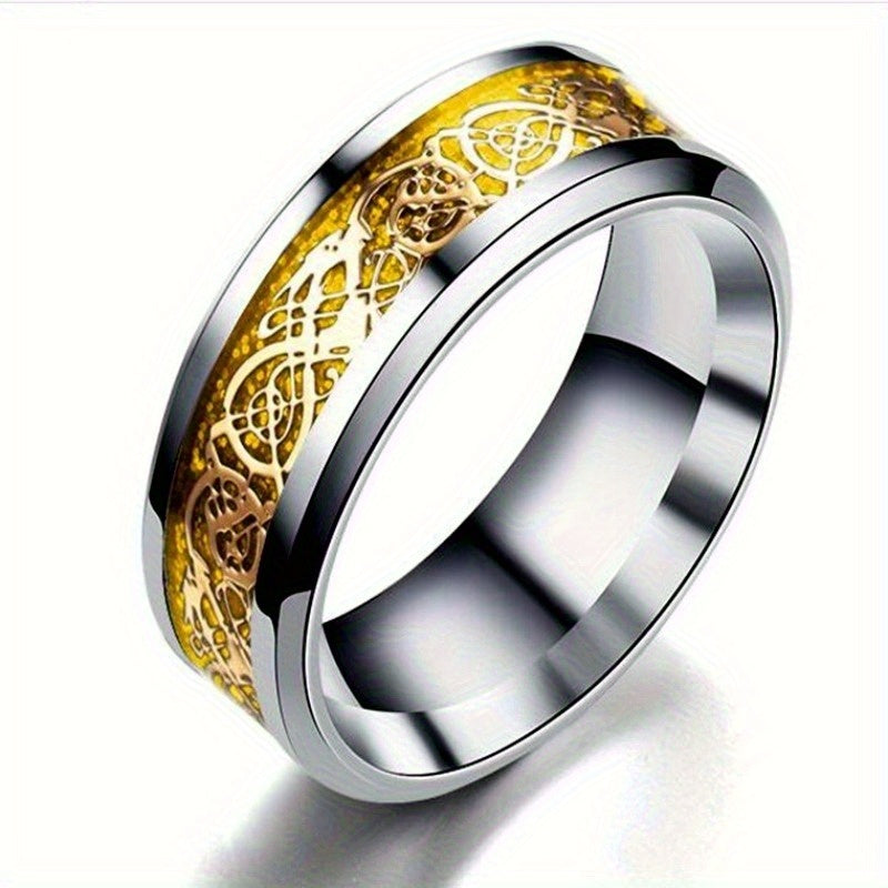 Colorful carved and rotatable rings with multiple color options, suitable for festivals such as Independence Day and Christmas, trendy accessories